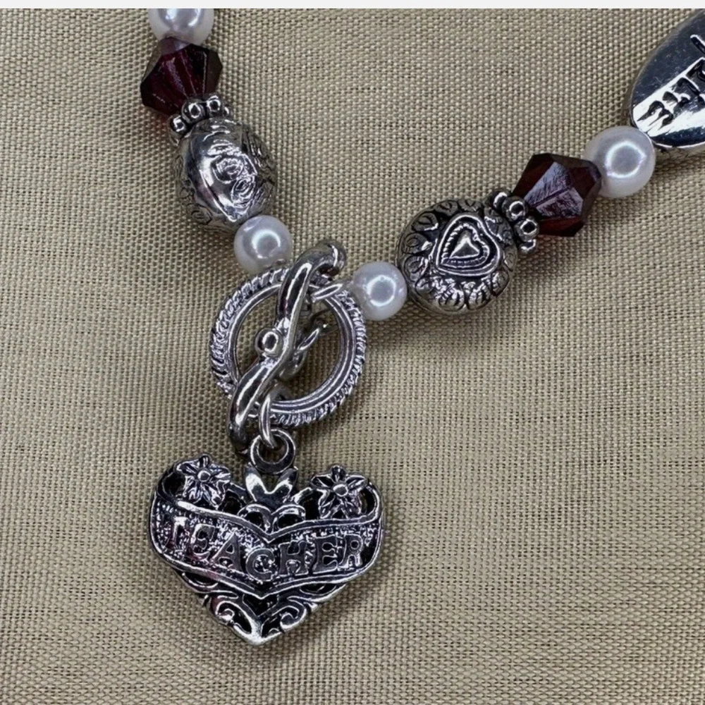 Expressively Yours Teacher Charm Bracelet | Inspire Wisdom Gift